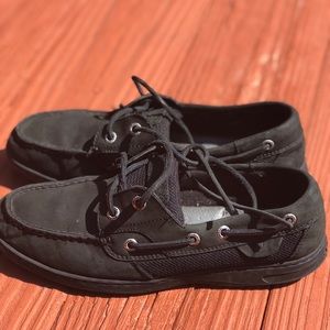 Black Sperry Topsiders